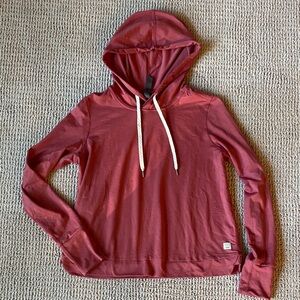 Vuori Women's Burgundy Hoodie